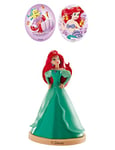 Dekora - Kit de Décorations de Gâteau Ariel la Petite Sirène, Taille Approximative 8,5 Centimètres, Licence Disney, Décorations de Gâteau d'Anniversaire