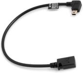 Mini Usb Coudé Vers La Gauche À 90 ° Coudé Vers Mini Usb Femelle + Câble De Chargement Et De Données 27 Cm