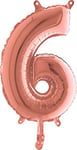 Grabo 142306RG-P Numéro 6 Midiloon Mini Pack de 35,6 cm Couleur or rose Taille unique