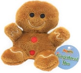 Mini 10cm Christmas Gingerbread man plush teddybear Stocking filler Table dec