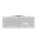 CHERRY KC 1000 SC clavier Universel USB AZERTY Belge Blanc