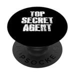 Costume drôle d'agent fédéral d'agent top secret PopSockets PopGrip Interchangeable