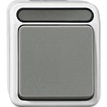 Bouton-poussoir Merten 4074993 AQUASTAR gris clair