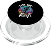 Save The Reefs Future Marine Ocean Science Marine Biology PopSockets PopGrip for MagSafe