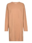 Barbara Dress Gots Kort Klänning Beige Basic Apparel