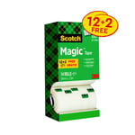 Scotch® magic™ usynlig tape, value pack, 14 ruller, 19 mm x 33 m