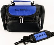 TGC ® Large Camera Case for Sony Cyber-Shot DSC-H300, DSC-H400, DSC-HX400, DSC-HX400V Plus Accessories (Dreamy Blue & Black)