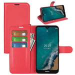 Nokia G50 5G      Pu Wallet Case    [Red]