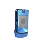 Folding Mobile Phone Motorola Razr V3I + Simlock-Free + With Foil + Topp (Blue & EU)