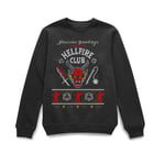 Pull de Noël Stranger Things Hellfire Club - Noir - XL - Noir