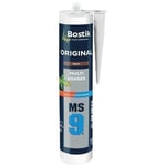 Mastic-colle de Fixation & Etancheité BOSTIK MS9 ORIGINAL - Multi-matériaux - Collage Souple & Puissant - Brun - Cartouche 300 ml