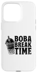 Coque pour iPhone 15 Pro Max Boba Break Time Thé au lait Bubble Tea Boba Pearl Lover