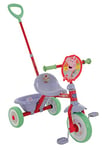 Peppa Pig First Ride On Trike - Licensed Kids' Ride On Toy with Adjustable Handle, Easy-Switch Pedal Clutch, Puncture-Proof Tyres, Front Mudguard,Character Graphics,Multicoloured,79cm x 44cm x 97cm