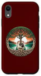 Coque pour iPhone XR Folk Music In Nature By A Lake Guitare acoustique hippie