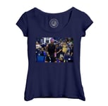 T-Shirt Femme Col Echancré Champion Celebration Vainqueur Rafael Nadal Tennis Superstar Sport