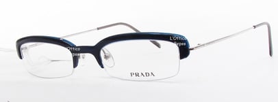 Monture De Vue PRADA 0PR 58GV 6BG1O1 48/19 Bleu / Argent Réduction 50%