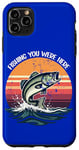 Coque pour iPhone 11 Pro Max Vintage Fishing You Were Here : des jeux de mots qui accrochent le cœur de papa