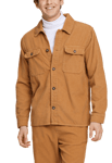 Lindbergh Corduroy Overshirt Brun