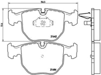 Bromsbelägg Brembo - BMW - E39, X3 e83, E38, X5 e53, M5 e39. Alpina - B10