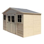 Abri de Jardin en Bois - H246x418x220 cm/8 m² - TIMBELA M332