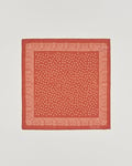 Massimo Alba Printed Cotton Voile Handkerchief Burn Red