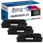 PREMIUM CARTOUCHE - x3 Toners - 1066R03624 106R03624 (Noir) - Compatible pour Xerox Phaser 3330 Xerox WorkCentre 3335 Xerox WorkCen