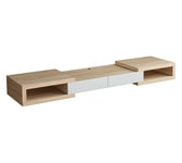 Criterion Split TV Cabinet Lite Oak