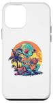 Coque pour iPhone 12 mini Alien Beach Vibes avec noix de coco