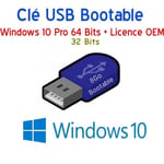 Clé USB Bootable Windows 10 pro + Licence