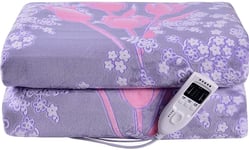 Electric Heated Throw Warmness Electric Blanket Double Large Heated Electric Blanket Over, Blanket Digital Control with Timer 4 Control Heat Settings