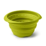 Zeal Passoire Pliable Anti-Rayure (19 cm), Silicone, Vert Citron, 22,5 x 19 x 4 cm