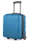 Suitline - Petite Valise 45x36x20 cm, Franchise de Bagages Easyjet Bagage à Main sous Le siège, Trolley de Cabine léger, 30 litres, Coque Rigide en ABS, Cyan