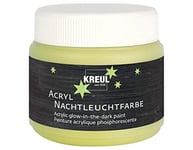 KREUL 74347 - Peinture acrylique phosphorescente à base d’eau 150 ml Pour peindre le bois, le papier, le carton, le polystyrène, la pierre, etc.