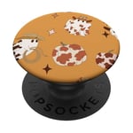 Crâne western cowboy mignon Halloween Boo PopSockets PopGrip Interchangeable