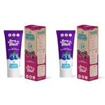 DENTAL DELIGHT Berry Blast (test écologique TRÈS BON) | Dentifrice fruité saveur de myrtille menthe | végétalien neutre en climat sans microplastiques (Lot de 2)