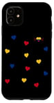 Coque pour iPhone 11 Colombian Heart Pride National Colors Love