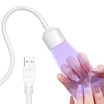 LOPHE Lampe UV Ongles Gel, Lampe Led Ongle, Lampe Pose Americaine Ongle, Mini Lampe UV Colle Sèche Ongles,Bras lumineux rotatif à 360°, Lampe UV Sèche Ongles