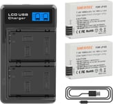 2X Piles Li-ION 7.4V 1900mAh pour Batterie Canon LP-E8 LPE8 et EOS Rebel T2i T3i T4i T5i EOS 600D 550D 650D 700D Kiss X4 X5 X6