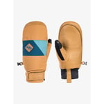 Quiksilver Squad Mitt Bone Brown 2024 Moffoles Gants Ski Snowboard Neuf M L XL