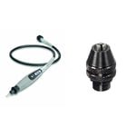 Dremel 225 Arbre flexible pour outils Dremel multi-usage, pour rallonger et atteindre & 4486 Mandrin Universel Autoserrant de 0,8mm à 3,2mm pour Outil Multifonction Rotatif