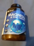 New Leaf 365 Magnesium Supplement 516mg - Zinc 8mg Vegan Tablets Bones , Muscles