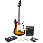 RockJam 10-Watt Electric Guitar Kit with Amp, Strap, Bag, Picks, Lead, Spare Strings & Lessons