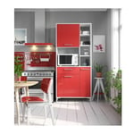 ECO Buffet de cuisine L 80 cm - Rouge brillant