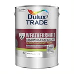 Dulux Trade Weathershield Maximum Exposure Masonry Paint - Brilliant White - 5L