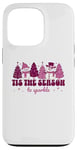 iPhone 13 Pro Purple Christmas Mom Tis The Season to Sparkle Case