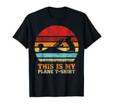 Retro Style This Is My Plane T-Shirt - Wood Planer Carpenter T-Shirt