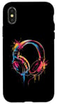 iPhone X/XS Headphones Music DJ Artwork Music Lover Beatmaker Techno Case