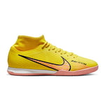 NIKE Men's Zoom Mercurial Superfly 9 Academy Ic Football Shoes, Yellow Strike Sunset Glow Coconut Milk, 7.5 UK