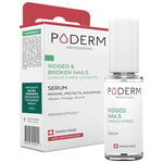 PODERM - FRAGILE, SPLITTING, RIDGED NAILS - 2-in-1 treatment with plants with restorative, strengthening and nourishing properties - Professional solution for hands/feet - Quick & easy - Swiss Made