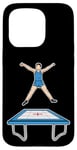 Coque pour iPhone 15 Pro Trampoline Enfant Athlète Trampoline